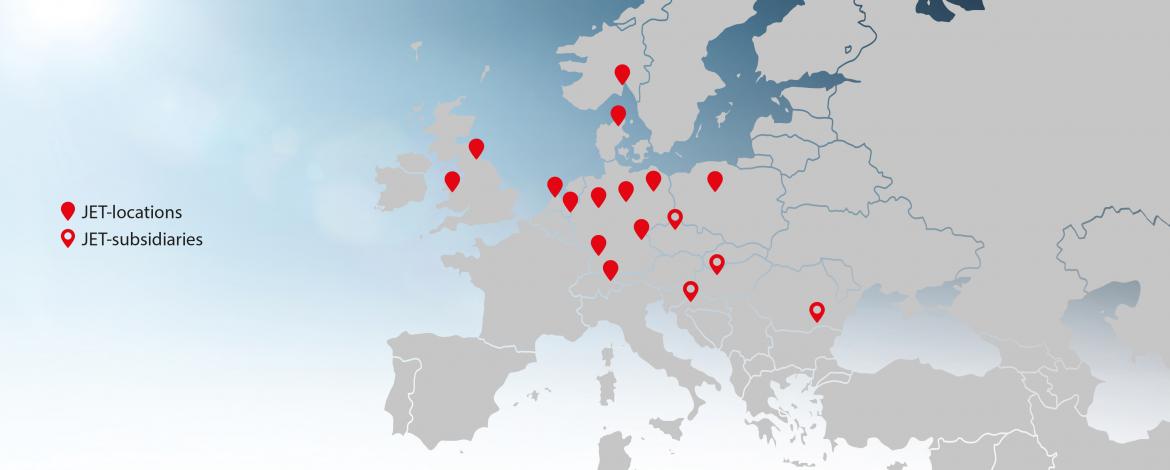 JET locations worldwide JET locations worldwide