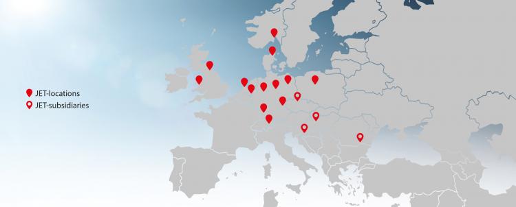 JET locations worldwide JET locations worldwide