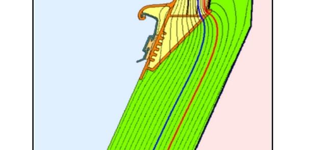 Isothermenverlauf beim Aufsetzkranz